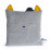 COUSSIN CHAT GRIS CLAIR MOUSTACHES 22