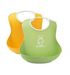 BABY SLABBE PASTELGEEL/GROEN 232