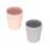 MUG SET 2 PCS UNI GREY/LIGHT PINK 201