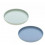 PLATE SET 2 PCS UNI MINT/BLUEBERRY 201