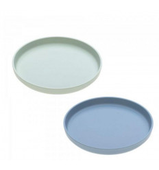 PLATE SET 2 PCS UNI MINT/BLUEBERRY 201