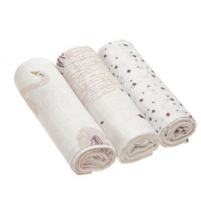 HEAVENLY SOFT SWAD L LIT WAT SWAN 3P 25