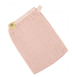 MUSLIN WASH GLOVE SET 3PC LIGHT PINK 21