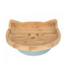 PLATTER BAMBOO/WOOD LITTLE CHUM CAT 231