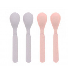 SPOON SET 4 PCS UNI GREY/LIGHT PINK 201