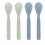 SPOON SET 4 PCS UNI MINT/BLUEBERRY 201