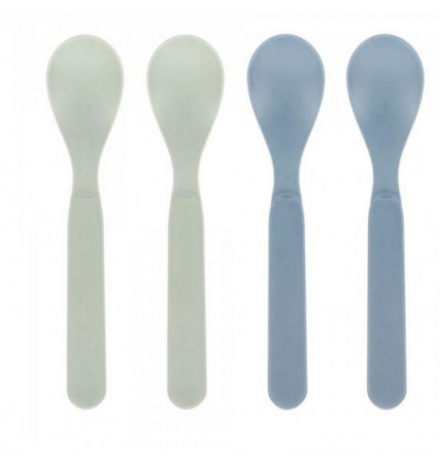 SPOON SET 4 PCS UNI MINT/BLUEBERRY 201