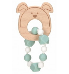 TEETHER BRACELET WOOD/SIL CHUMS DOG 231
