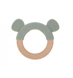 TEETHER RING WOOD/SIL LTL CHUMS CAT 231