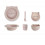 BARBARA BAMBOO BABY SET 0022 CAT PINK