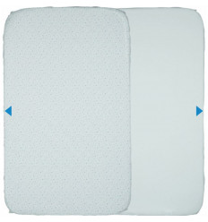 LOT DE 2 DRAPS HOUSSE N2M LIGHT BLUE 20