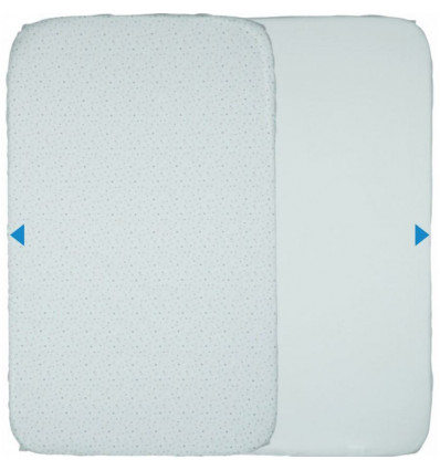 HOESLAKENS WIEGJE N2M LIGHT BLUE 20