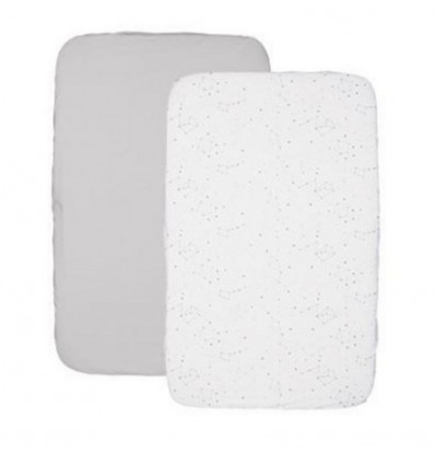 LOT DE 2 DRAPS HOUSSE N2M ZODIAC 201