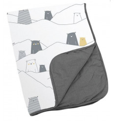 DEKENTJE DREAM BEAR 75X100 GREY 23