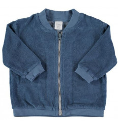T NEZ- TERRY BOMBER JACKET 04BLUE 3/6 M