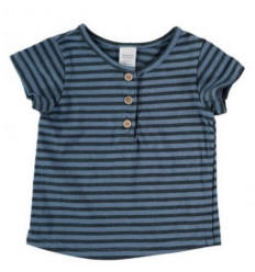 MAH N- STRIPED T-SHIRT 04BLUE 3/6 M