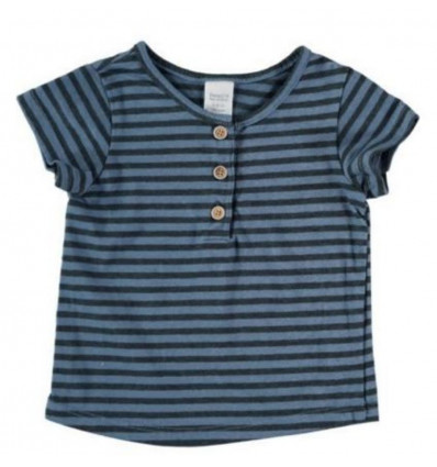 MAH N- STRIPED T-SHIRT 04BLUE 3/6 M