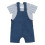 COCON SET TSHIRT SALOPETTE DENIM 3M 9
