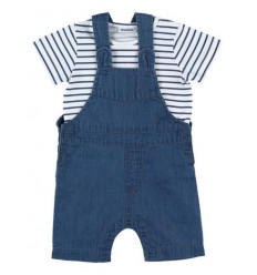 COCON SET TSHIRT SALOPETTE DENIM 3M 9