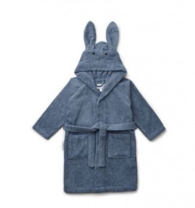 LILY BATHROBE RABBIT BLUE WAVE 3-4Y 202