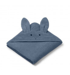 AUGUSTA HOODED TOWEL RABBIT BLUE 202
