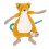 DOUDOU ATTACHE TETINE RENARD 22