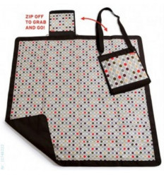 OUTDOOR BLKT WAVE DOT/BLK 2