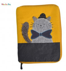 PROTEGE CARNET DE SANTE CHAT GRIS 22