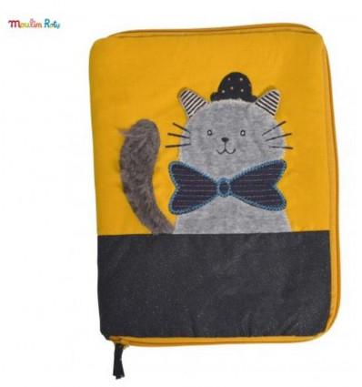 PROTEGE CARNET DE SANTE CHAT GRIS 22