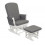 GLIDING CHAIR BLANC COUSSIN LIN GRIS 231