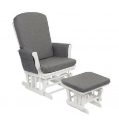 GLIDING CHAIR BLANC COUSSIN LIN GRIS 231