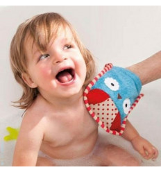 ZOO WASH MITT OWL 2