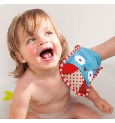ZOO WASH MITT OWL 2
