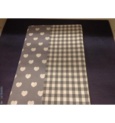 HOUSSE COUETTE 140X220 COEUR/BB GRIS 2