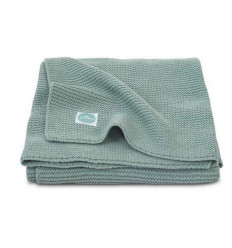 DEKEN 75X100CM BASIC KNIT FOREST GRN 201