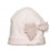 S05 G BONNET KNITTED BOW SWAROVSKI WHITE
