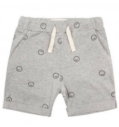 SHORT HAPPY FACES GREY MELANGE 4-5 Y