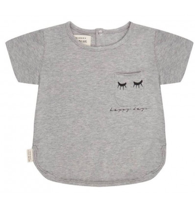 SHIRT HAPPY DAYS GREY MELANGE 3-6 M