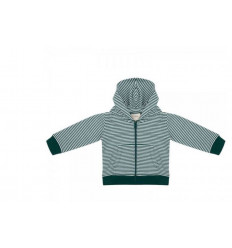 SWEATER HOODIE ZIPPER FOREST STRIPE 9-12