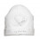 S04 G BONNET KNITTED HART WHITE/SI 9