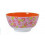 MELAMINE BOWL TWO TONE WITH BIRD PRINT