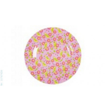 MELAMINE SIDE PLATE TWO TONE BIRD PRINT2