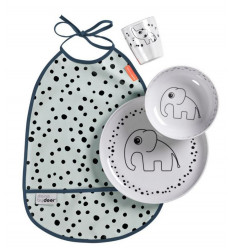 DINNER SET HAPPY DOTS BLUE 21