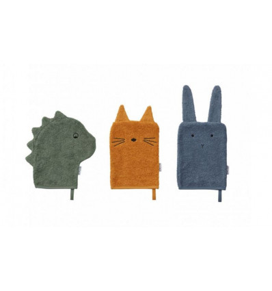 SYLVESTER WASHCLOTH DINO MIX 1SIZE 202