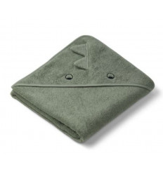 AUGUSTA HOODED TOWEL DINO FAUNE GREEN 21