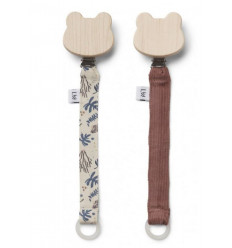 BARRY PACIFIER STRAP 2 PACK CORAL 202