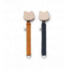 BARRY PACIFIER STRAP 2 PACK MUSTARD 202
