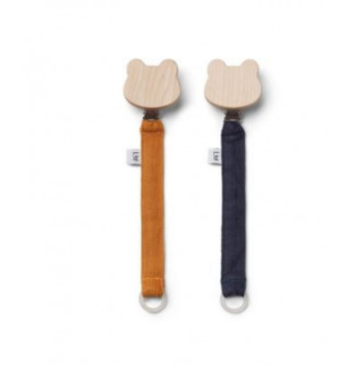 BARRY PACIFIER STRAP 2 PACK MUSTARD 202