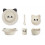 BARBARA BAMBOO BABY SET PANDA CREME 202
