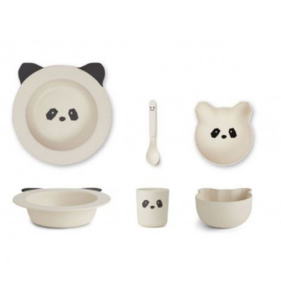 BARBARA BAMBOO BABY SET PANDA CREME 202